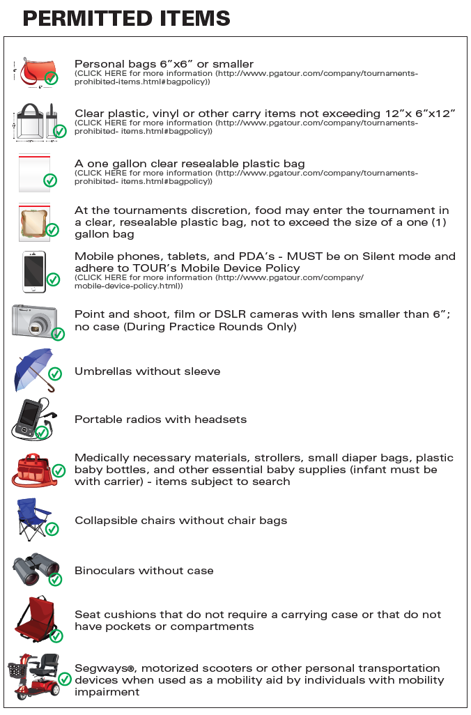 Permitted Items